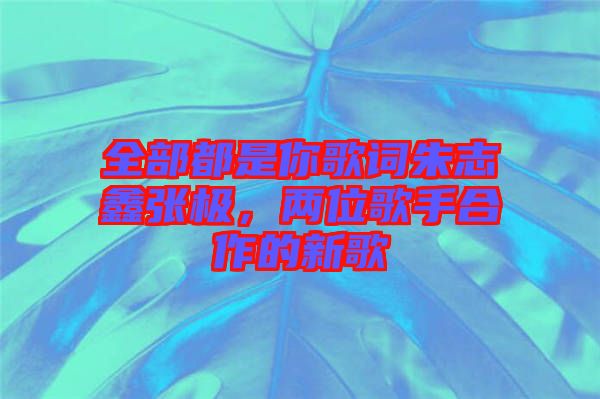 全部都是你歌詞朱志鑫張極，兩位歌手合作的新歌