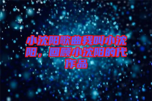 小沈陽歌曲我叫小沈陽，回顧小沈陽的代作品