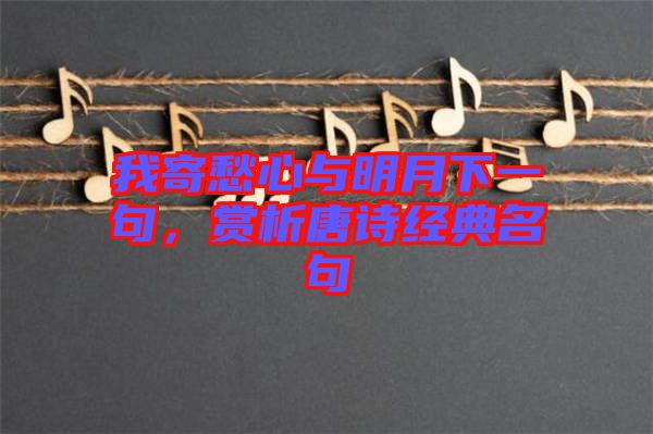 我寄愁心與明月下一句，賞析唐詩經(jīng)典名句