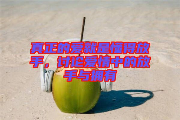 真正的愛(ài)就是懂得放手，討論愛(ài)情中的放手與擁有