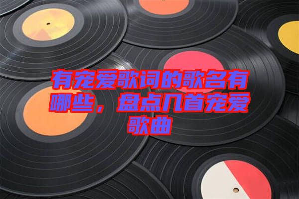 有寵愛(ài)歌詞的歌名有哪些，盤(pán)點(diǎn)幾首寵愛(ài)歌曲