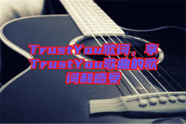 TrustYou歌詞，享TrustYou歌曲的歌詞和感受