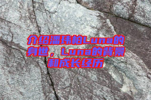 介紹潘瑋柏Luna的身世，Luna的背景和成長經歷