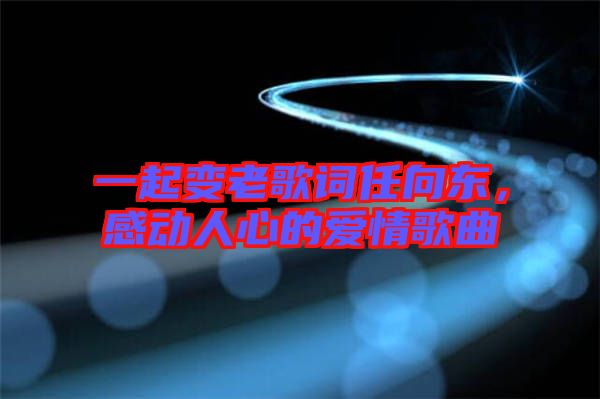 一起變老歌詞任向東，感動(dòng)人心的愛情歌曲