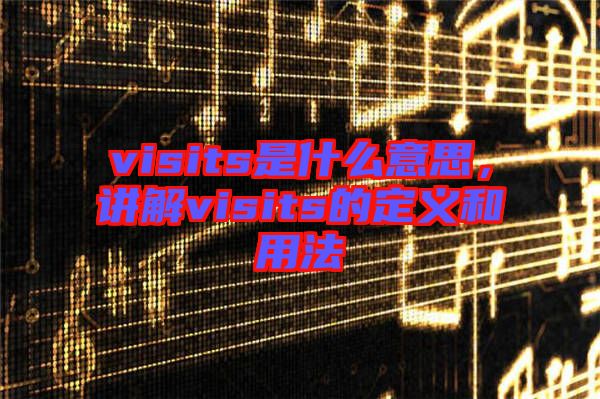 visits是什么意思，講解visits的定義和用法