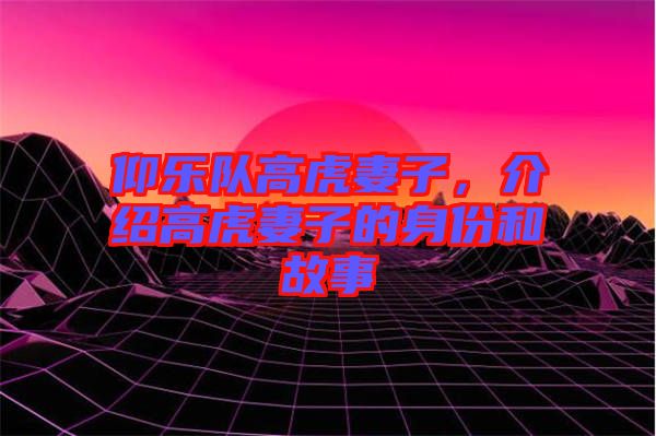 仰樂隊(duì)高虎妻子，介紹高虎妻子的身份和故事