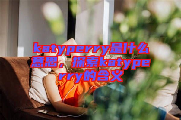 katyperry是什么意思，探索katyperry的含義