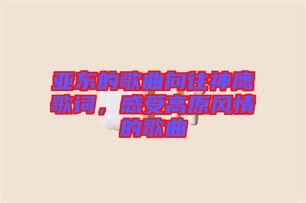 亞東的歌曲向往神鷹歌詞，感受高原風(fēng)情的歌曲