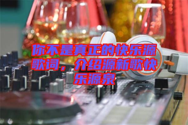 你不是真正的快樂源歌詞，介紹源新歌快樂源泉